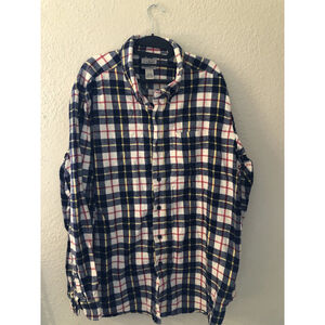 L.L. Bean Flannel Cotton Button Down Shirt Sz 2XL XXL-Reg Tradtional Fit